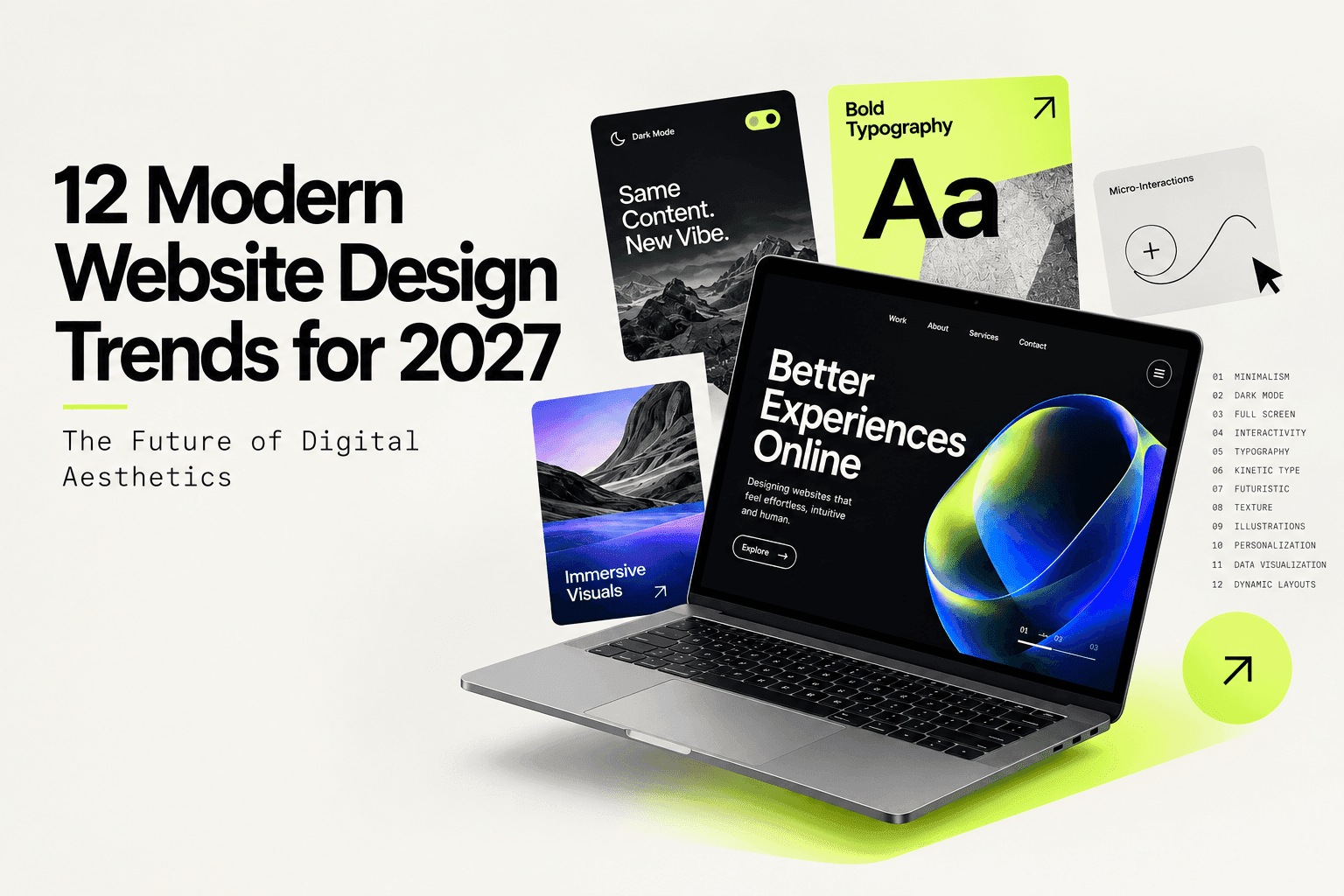12 Modern Website Design Trends for 2027: The Future of Digital Aesthetics