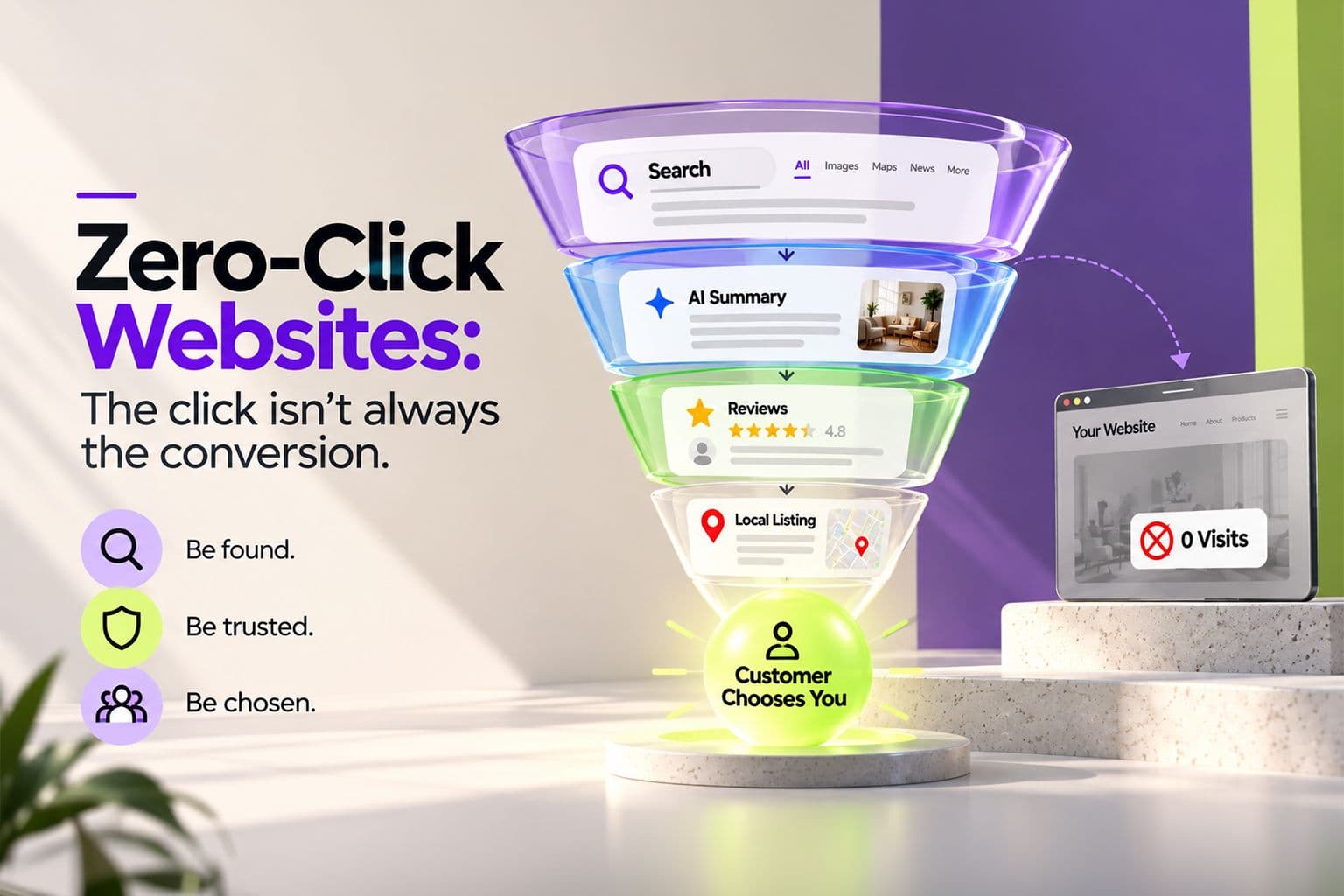 Zero-Click Websites: How to Win Customers When They Never Visit Your Website